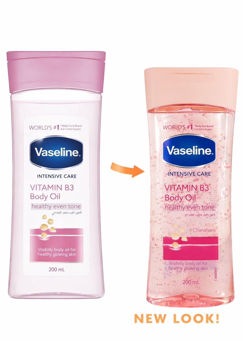 Vaseline Vitamin B3 Body Care Oil Healthy Skin Tone Unifying 200ml - Image 2